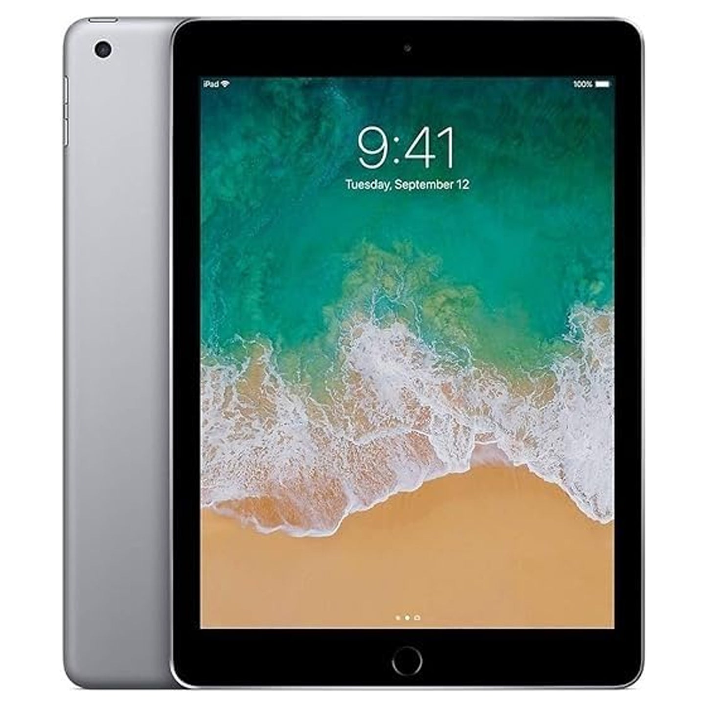 Apple iPad (6th Gen) – 9.7" Retina Display, A10 Fusion Chip, 32GB, Wi-Fi, 8MP Rear & 1.2MP Front Camera, All-Day Battery Life – Space Gray (Renewed)