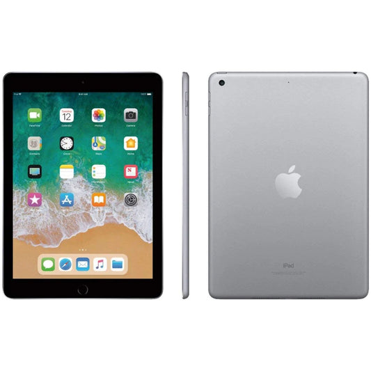 Apple iPad (5th Gen) – 9.7" Retina Display, A9 Chip, 128GB, Wi-Fi, 8MP Rear & 1.2MP Front Camera, All-Day Battery Life – Space Gray (Renewed)